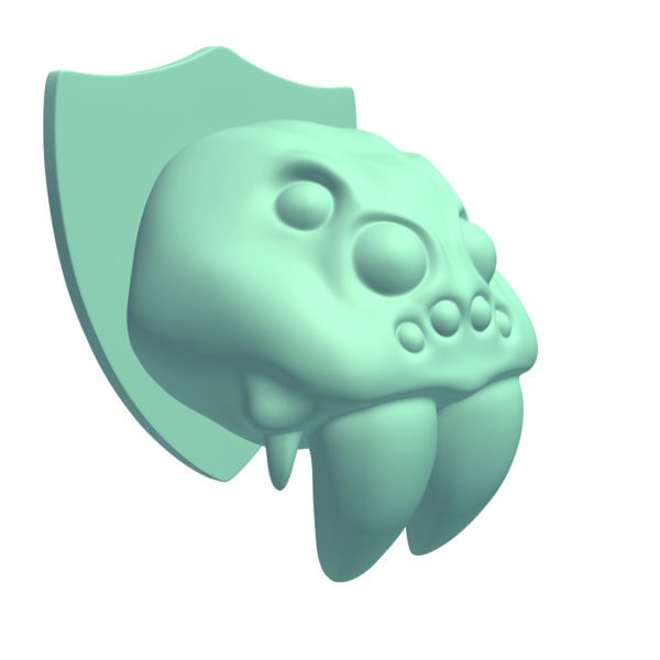 墙山狼蜘蛛头 V1 3D